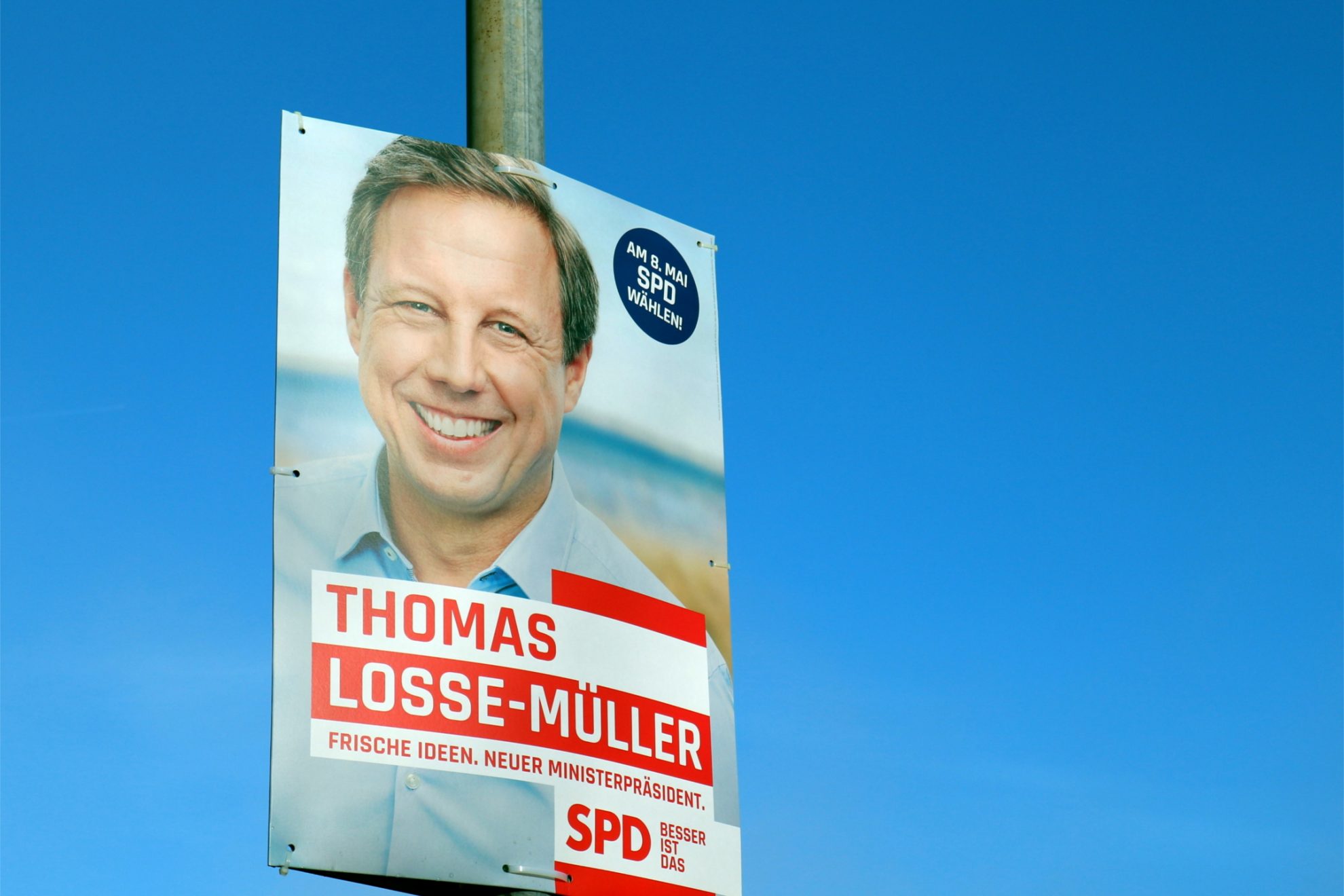 Wahlplakat Landtagswahl SH 2022, Thomas Losse-Müller