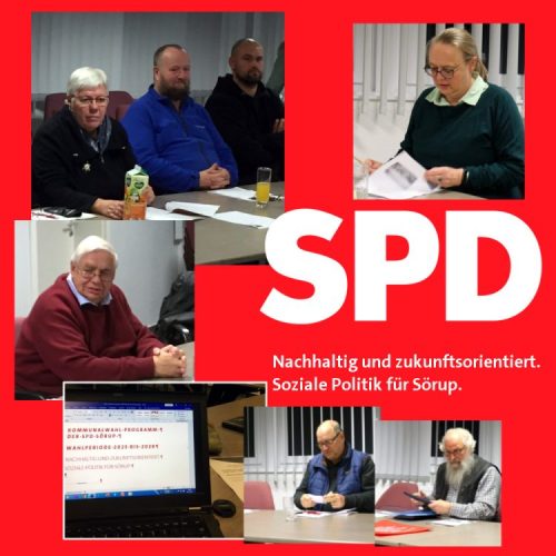 Kollage Bilder Mitgliederversammlung SPD OV Sörup