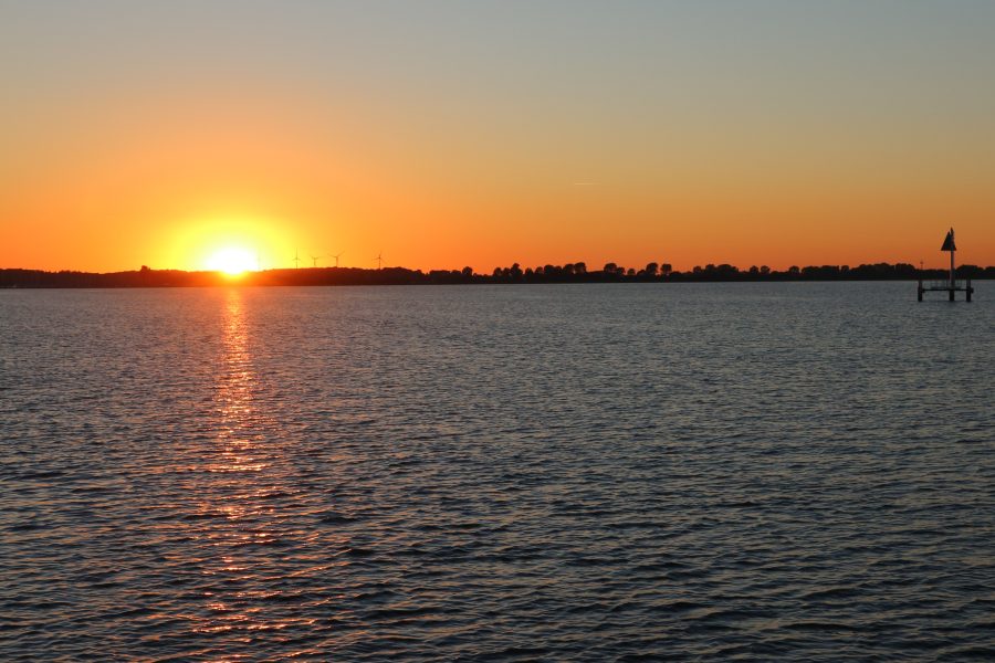 Sonnenuntergang auf der Schlei
