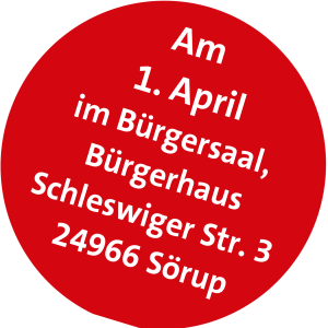 Kreis mit Termin für politisches Frühstück